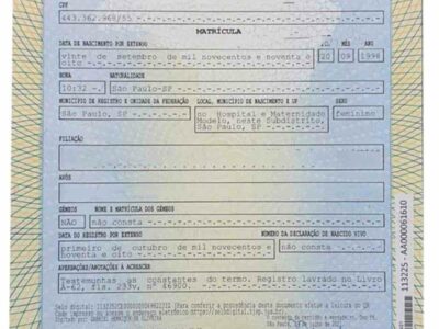 Certidão de nascimento a sua importância e o processo de emissão