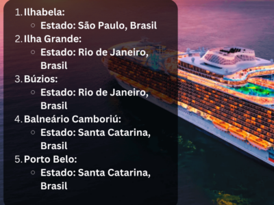 Cruzeiros Marítimos na América do Sul: Partidas e Destinos