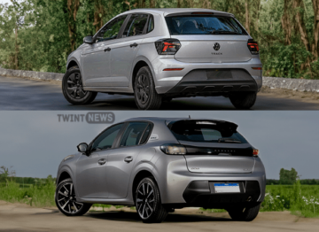 Peugeot 208 2024 x VW Polo Track 2024: Saiba qual é a melhor opção.
