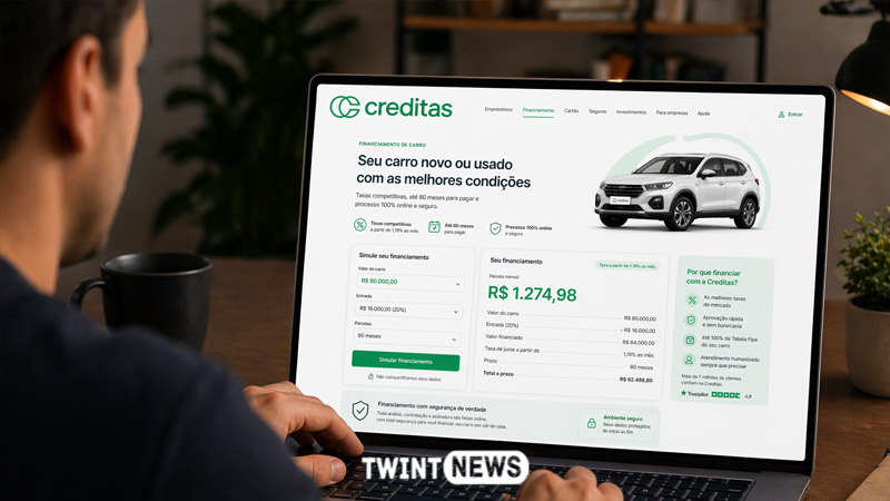 Financiamento de carro Creditas: como funciona, quanto custa e quando vale a pena escolher essa alternativa