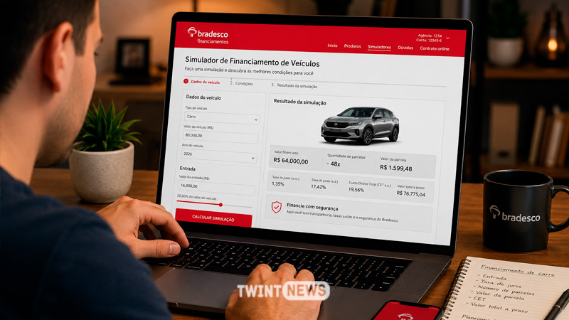 Simulador de financiamento de carro Bradesco em 2026 descubra como calcular parcelas, reduzir juros e financiar veículos com mais segurança