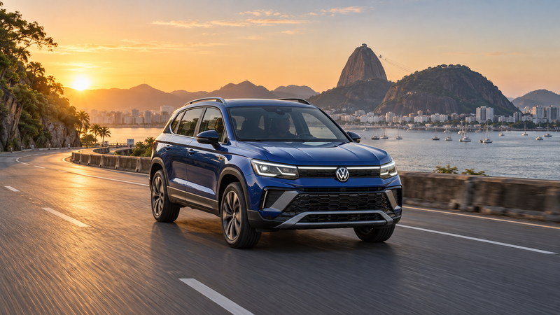 Antes de reservar um SUV compacto, veja como o Volkswagen Taos 2026 Comfortline e Highline se sai!
